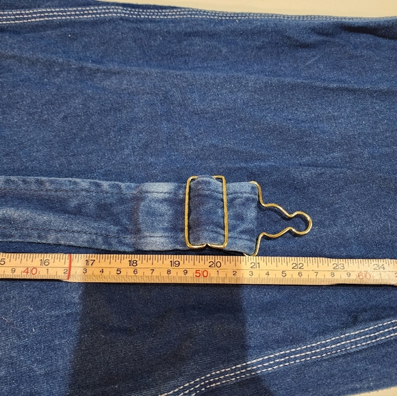 Liberty Carpenter Overalls Men's Size 42X30 Blue Denim Classic Style - Picture 9 of 13